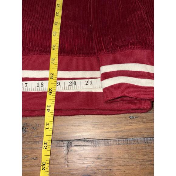 Champion Mens Corduroy Crew Sweatshirt 2XL XXL Maroon Red Logo Cotton Athletic - Picture 11 of 16